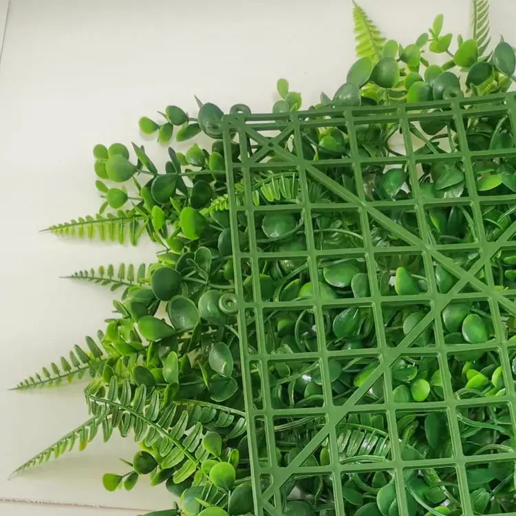 Factory wholesale Vertical Plants Outdoor - Artificial Mat Panel Wall Hedge Decor Fake Fence – Deyuan detail pictures