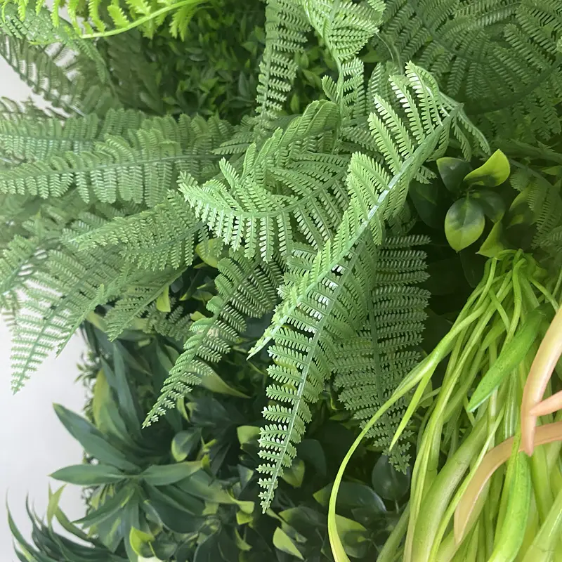 Factory Supplied Plastic Green Wall - OEM/ODM UV Outdoor Fake Grass Hedge Jungle Vertical Plants Wall Artificial Wall Hanging Plant Green Grass Wall for Home Decoration – Deyuan
