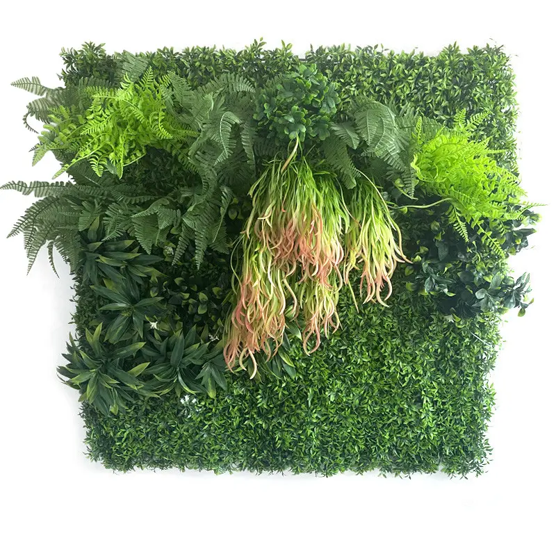 Factory Supplied Plastic Green Wall - OEM/ODM UV Outdoor Fake Grass Hedge Jungle Vertical Plants Wall Artificial Wall Hanging Plant Green Grass Wall for Home Decoration – Deyuan Featured Image