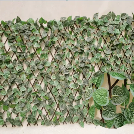 Cheap Artificial Grass Roll - Expandable Faux Privacy Fence, Artificial Fake Ivy Fence For Home Decoration, Fencing Panel – Deyuan detail pictures
