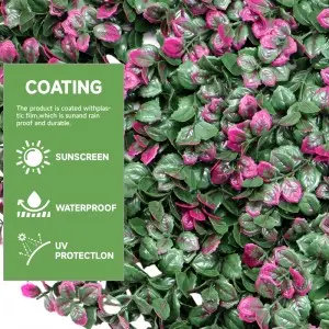 Plastic green grass wall boxwood hedge flower artificial plant green grass wall for vertical garden home decoration