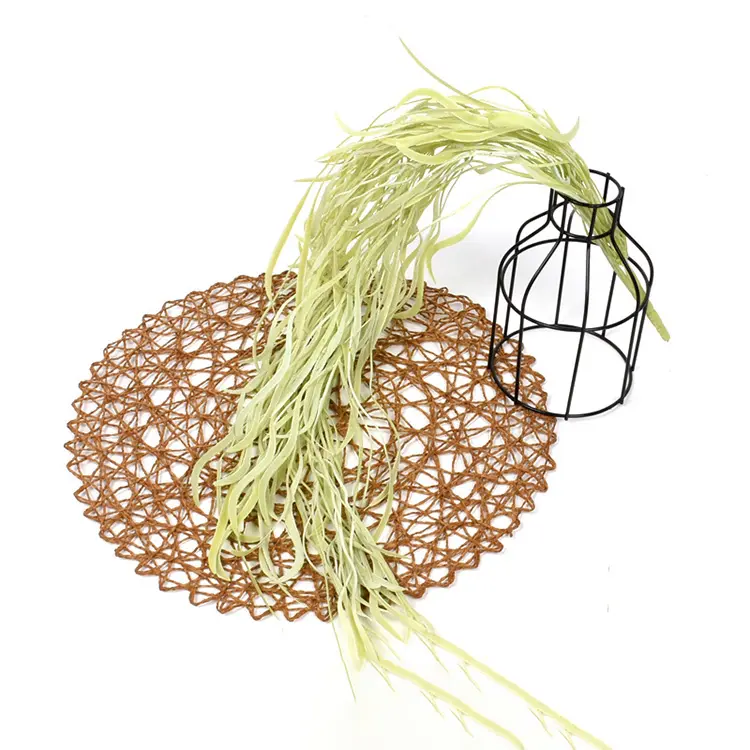 Artificial Football Lawn - Outdoor UV Resistant Artificial Fake Hanging Plants Curly Seaweed Ferns – Deyuan detail pictures