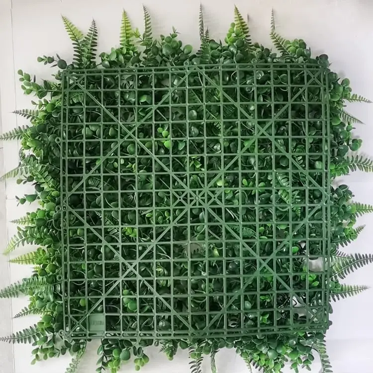 Factory wholesale Vertical Plants Outdoor - Artificial Mat Panel Wall Hedge Decor Fake Fence – Deyuan detail pictures