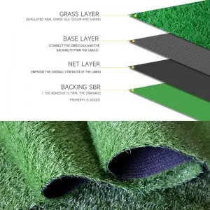 Artificial Turf Garden Landscape Decor Plastic Carpet Mat lawn Synthetic Grass