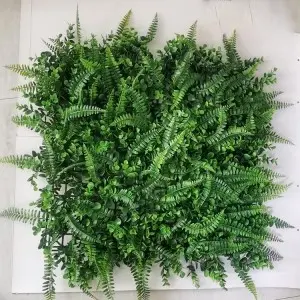OEM/ODM Manufacturer China Outdoor Garden Artificial Boxwood Leaf Hedge Faux IVY Foliage Vertical Green Wall Fence Panel